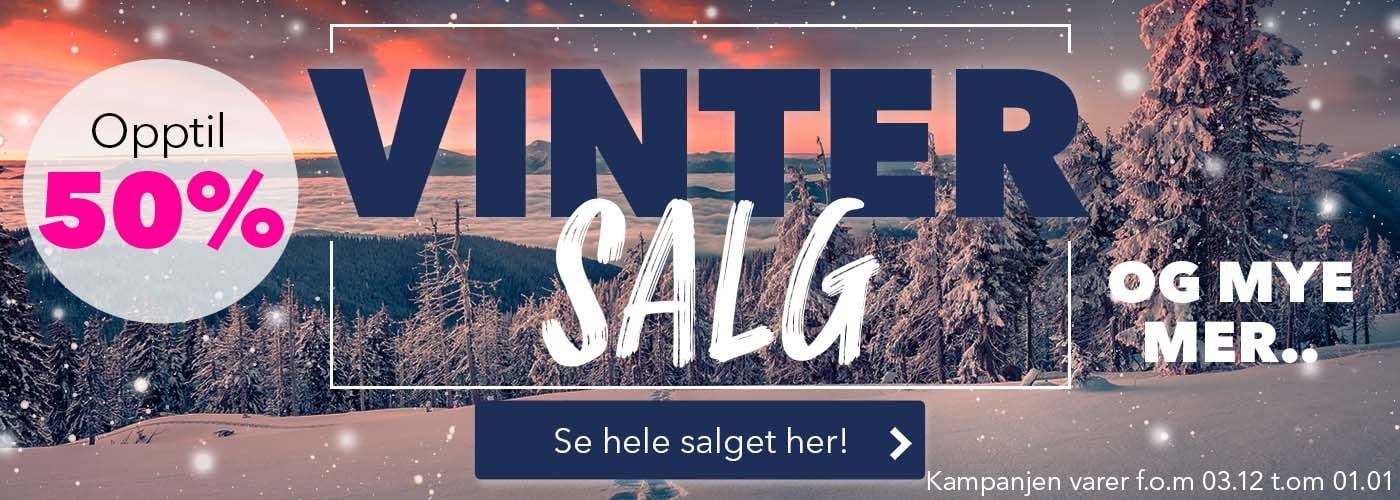 Vintersalg - opptil 50%