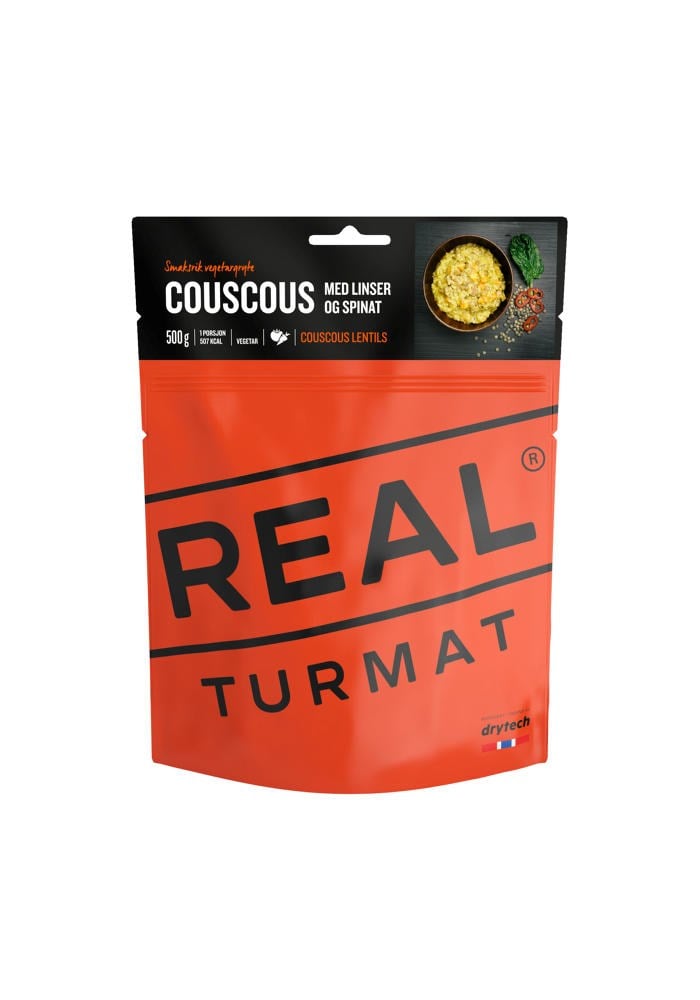 REAL Couscous med linser og spinat vegetar |