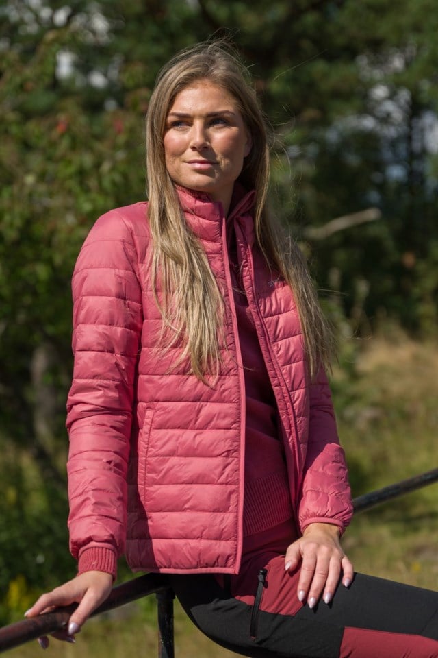 Nordfonna fjær- og dunjakke Slate Rose - 1