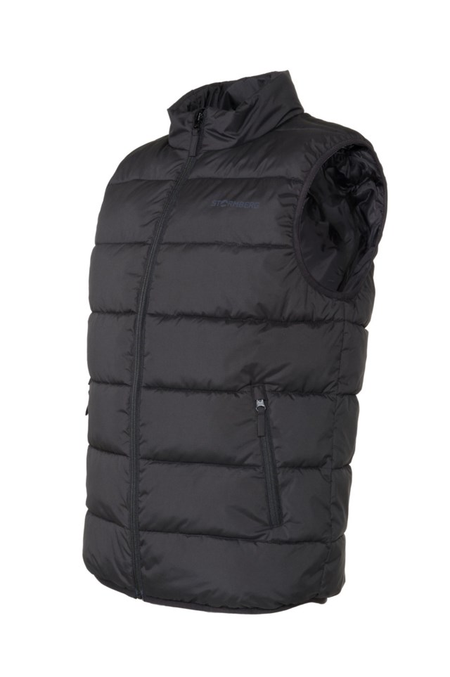 Strimfonna vattert vest Jet Black - 1