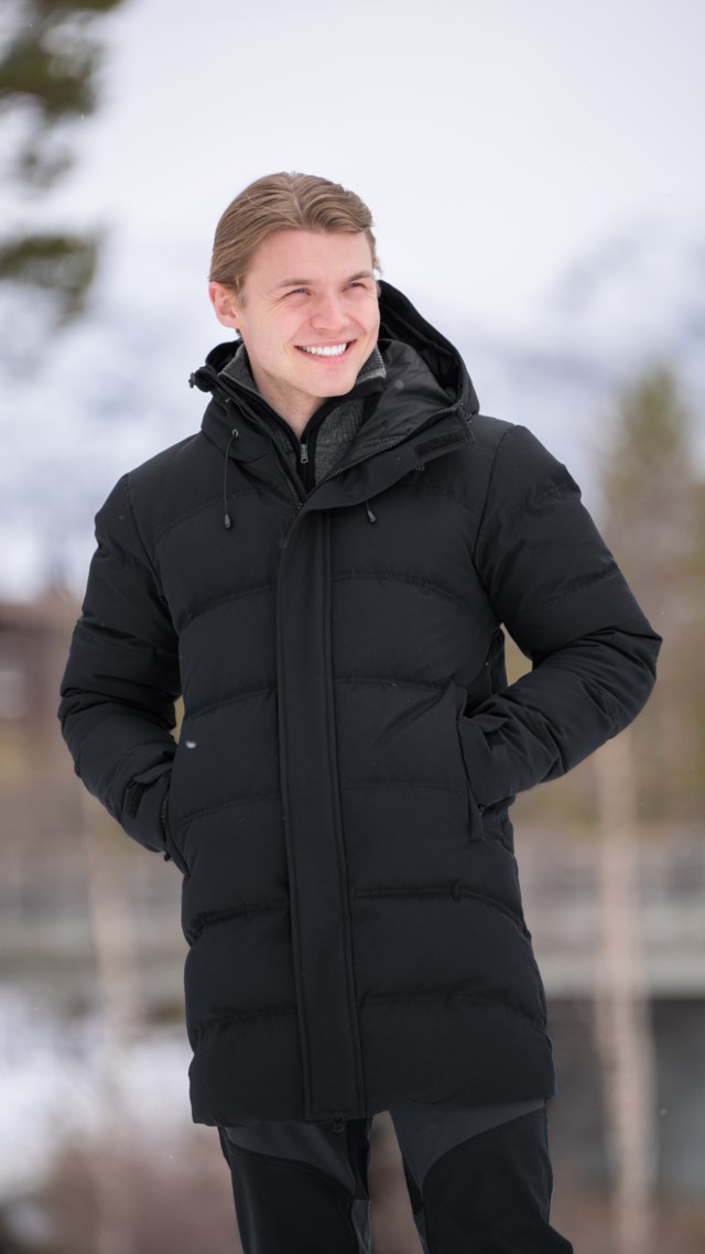 Svalbard dunparkas Jet Black - 1