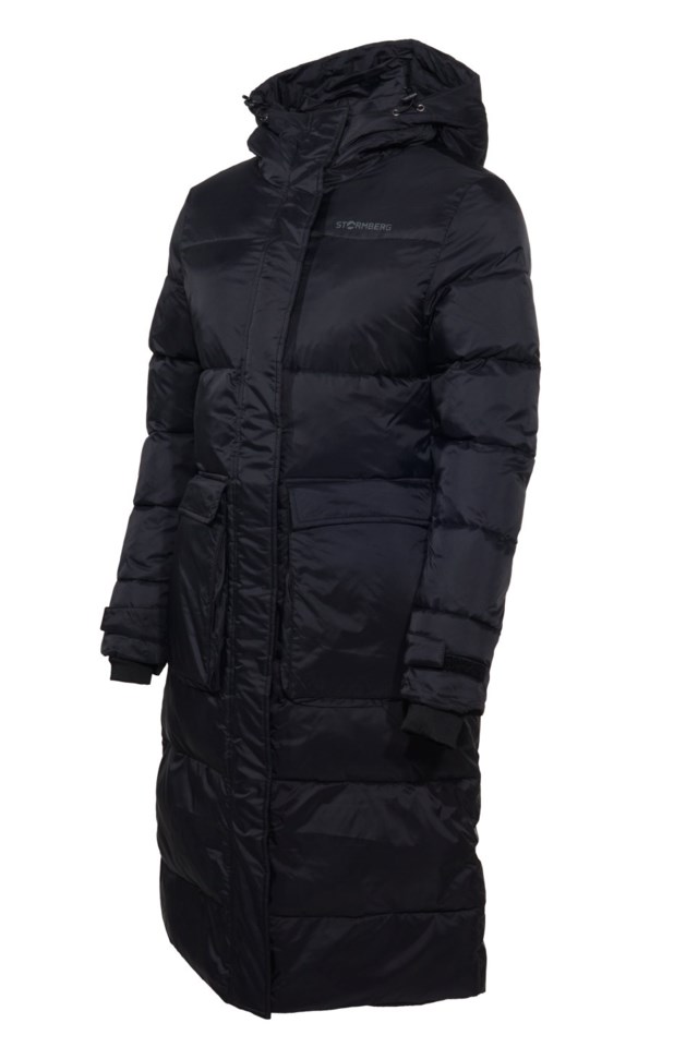 Frostdalen lang vattert parkas Jet Black - 1