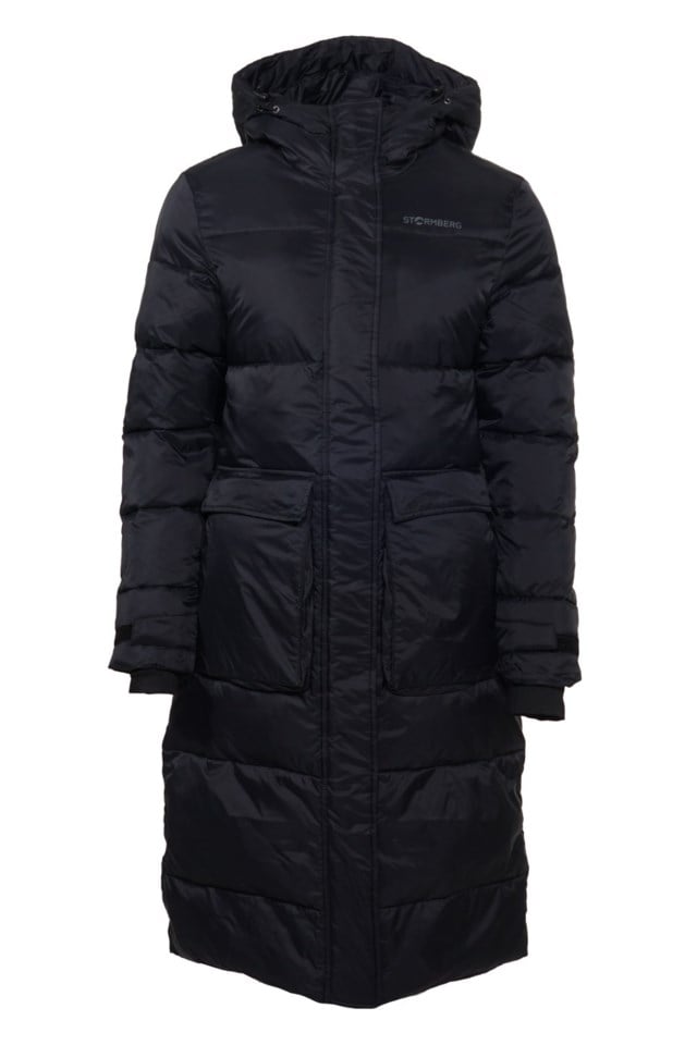 Frostdalen lang vattert parkas Jet Black - 1