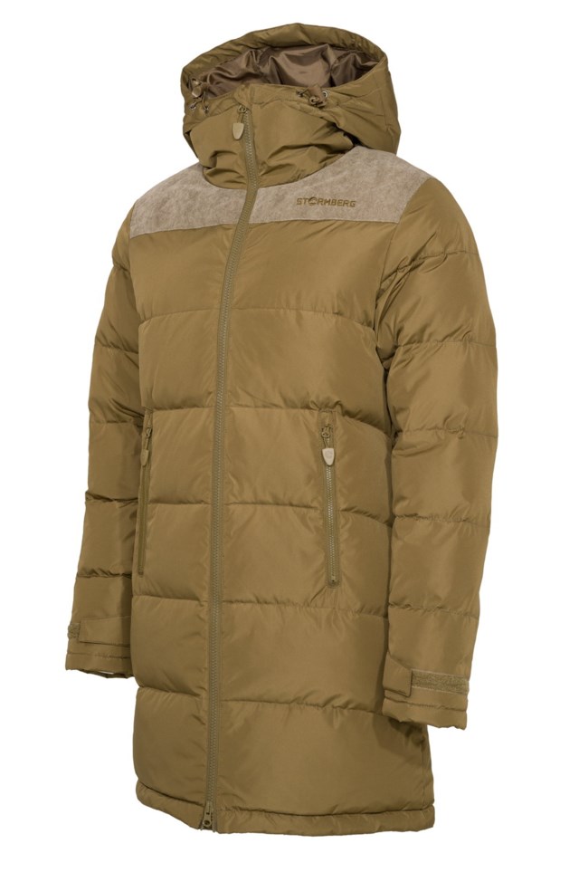 Vinterhei parkas med dun og fjær Military Olive - 1