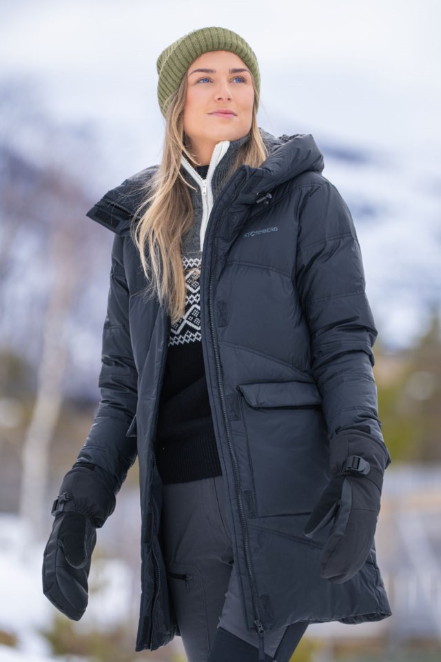 Longyearbyen resirkulert dunparkas Jet Black - 1