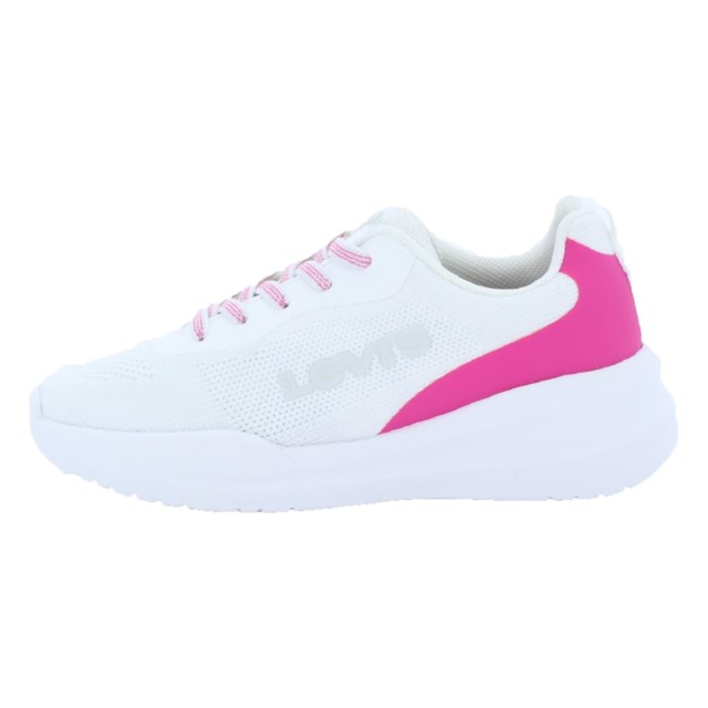 Essensial joggesko barn White Fuxia - 1