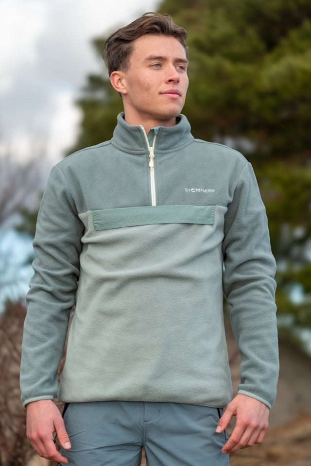 Lyngør Half Zip fleecegenser Stormy Sea / Abyss - 1