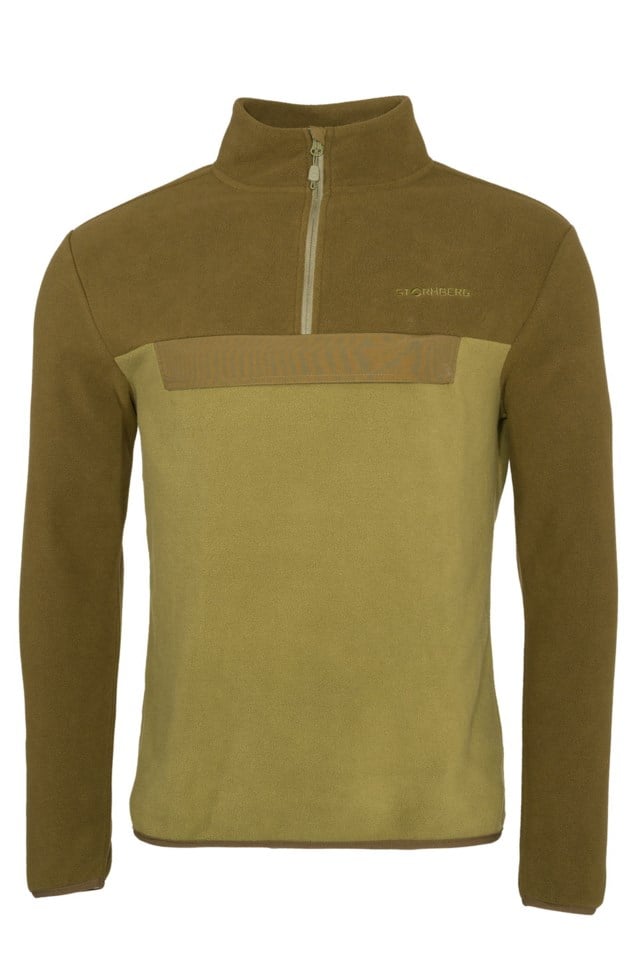 Lyngør Half Zip fleecegenser Beech / Martini Olive - 1