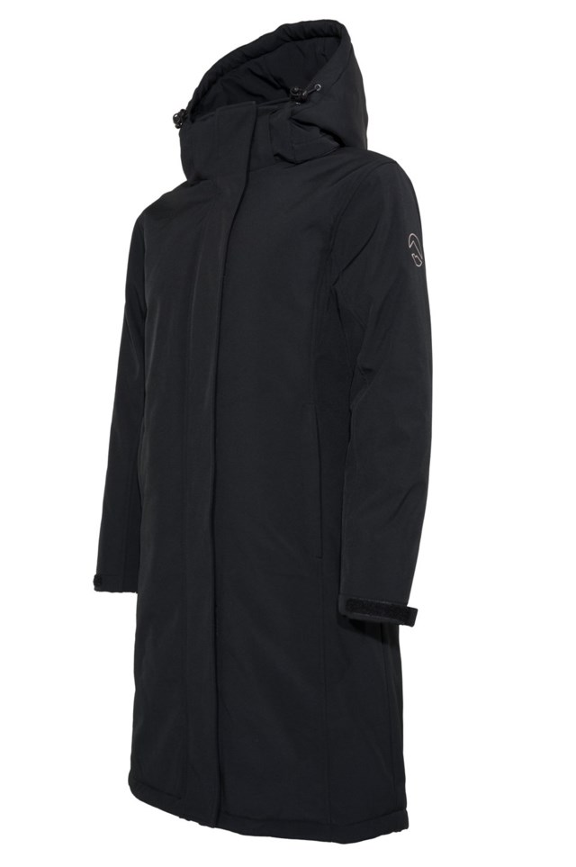 Eidnes lang vattert parkas Jet Black - 1