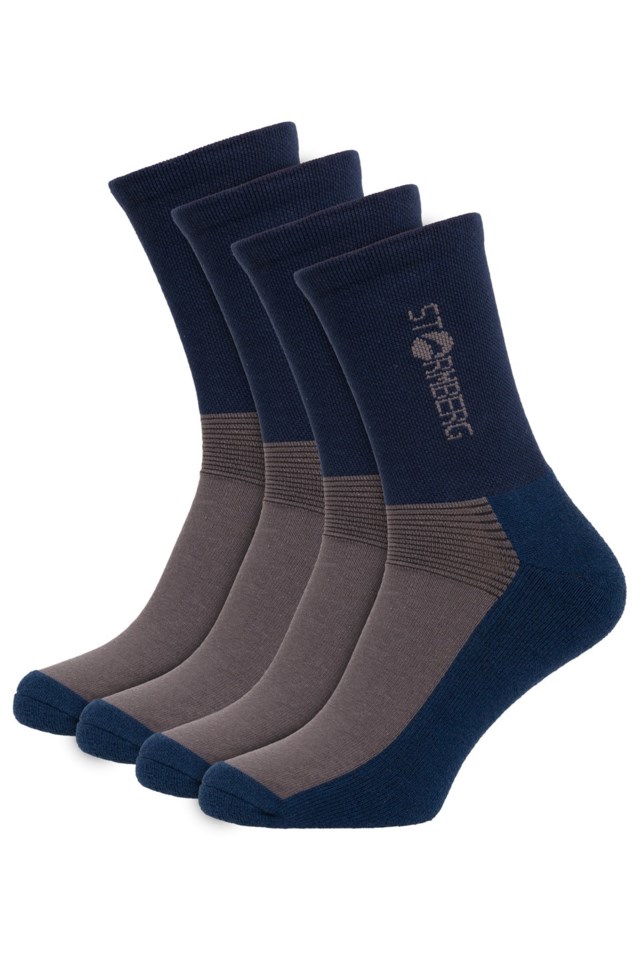 Kollen ullsokk 2-pack Dress Blues/ Dark Gull Gray - 1