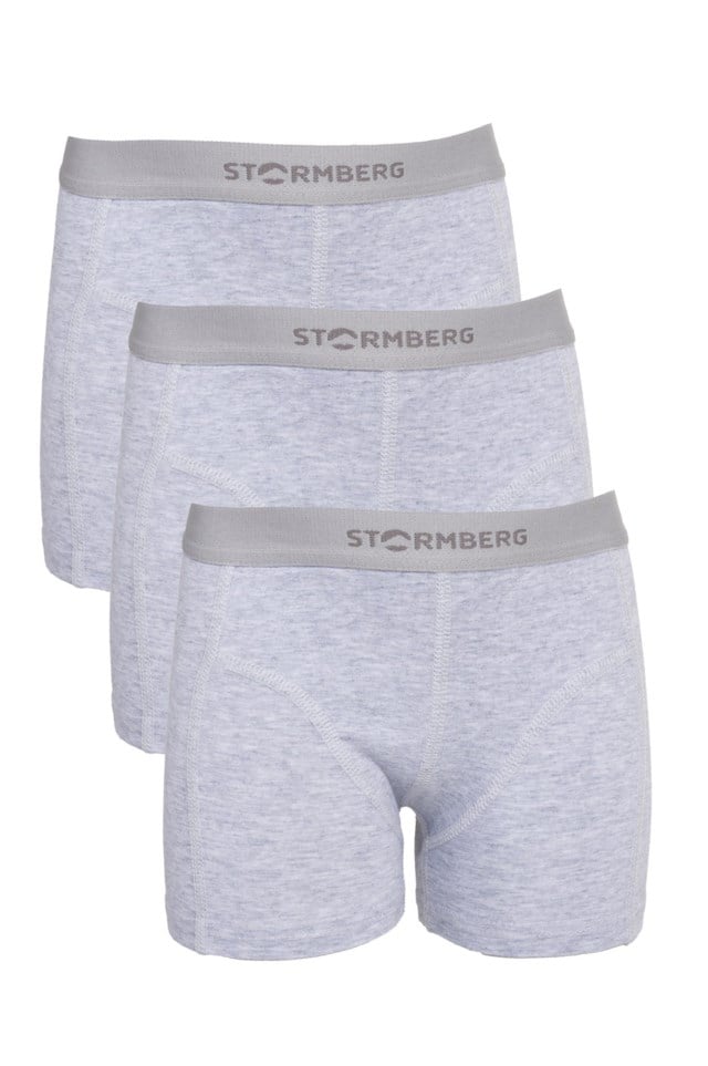 Stien boxer 3-pack gutt 1-7 Light grey melange - 1