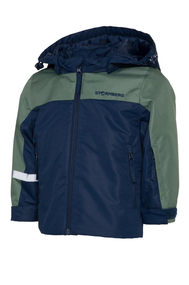 Kvitfjell vattert jakke barn 1-7 Duck Green / Dress Blues - 1