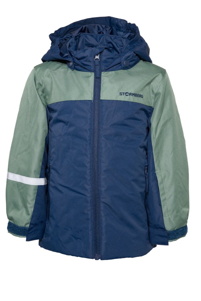 Kvitfjell vattert jakke barn 1-7 Duck Green / Dress Blues - 1