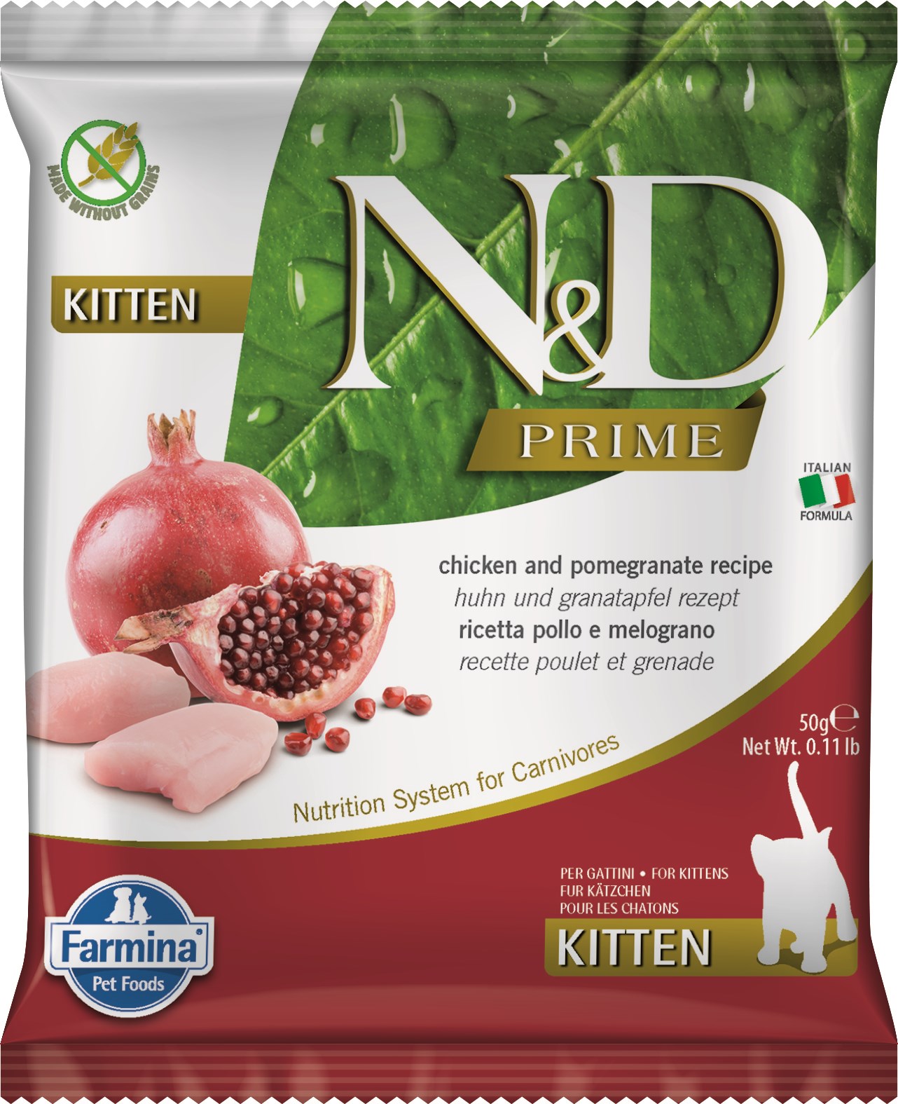 Farmina Prime Chicken & Pomegranate Kitten 50g | Stormberg